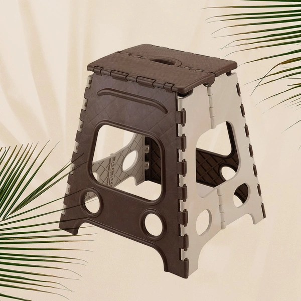 18 Inch Non-Slip Folding Stool for Kitchen, Bathroom & Garden
