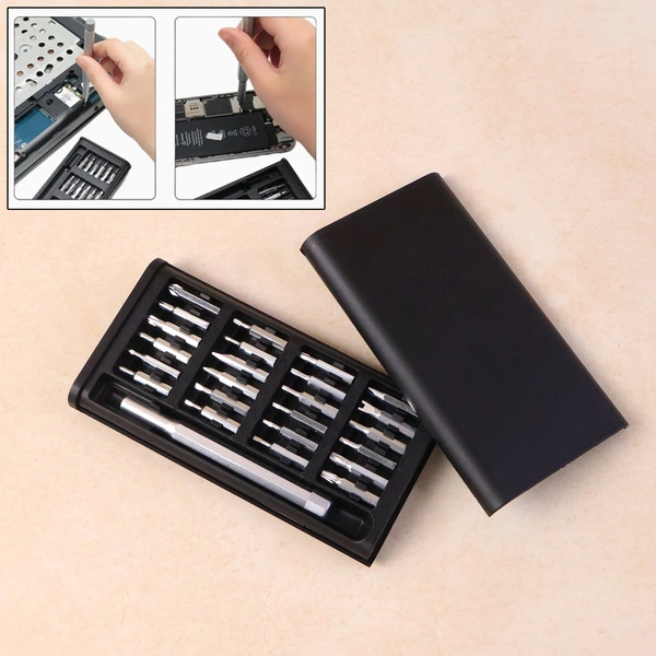 24-in-1 Aluminium Precision Screwdriver Set with Magnetic Handle