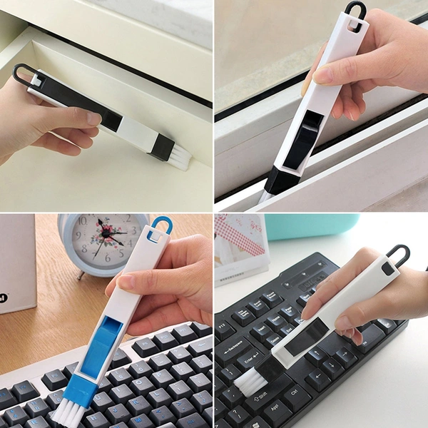 2-in-1 Window Slot Cleaning Brush with Dustpan – Multi-Function Tool