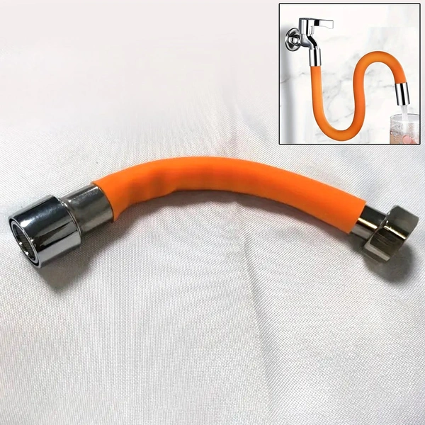360° Flexible Water Tap Extender with Silicone Connector - 18cm