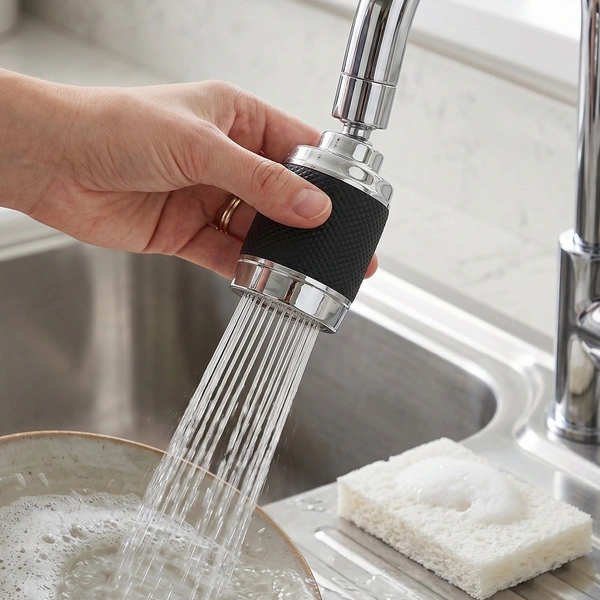 360° Rotatable Kitchen Faucet Sprayer & Tap Extender Nozzle
