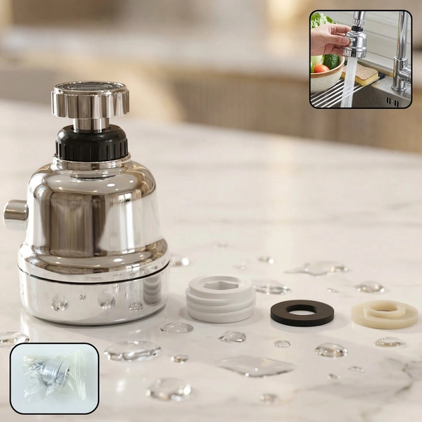 360° Rotating Kitchen Faucet Sprayer Head with 3 Water Modes