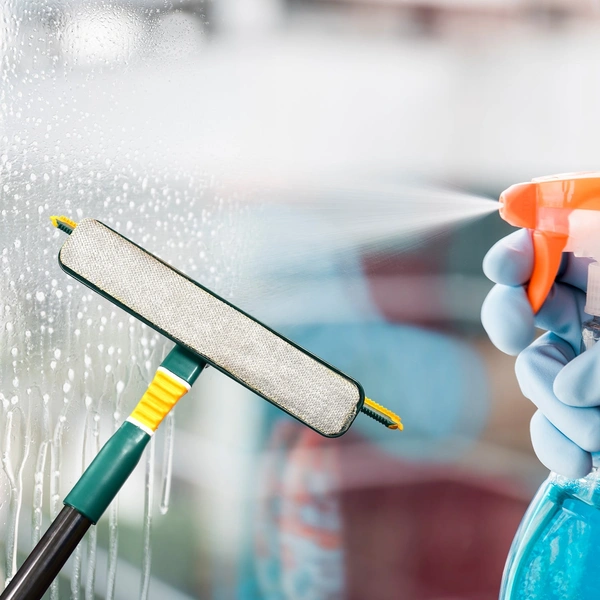 3-in-1 Glass Wiper Multi-Surface Cleaner with Bendable Head
