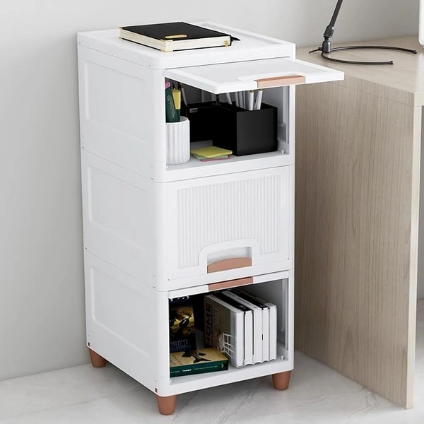 3-Layer Plastic Storage Drawer Organizer – Multi-Purpose Cabinet for Home, Office & Kids Room [NO COD]
