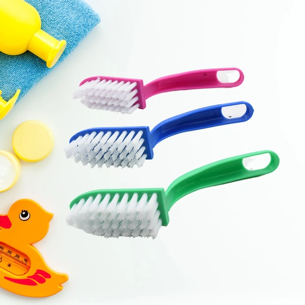 3-Pc Kitchen Cleaning Brush Set for Fish, Veggies & Utensils