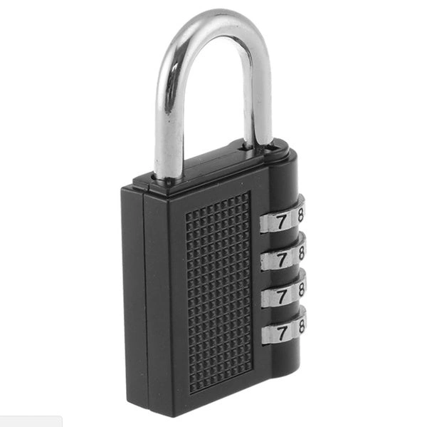 4-Digit Combination Padlock - Portable Secure Metal Lock