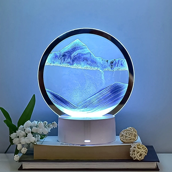 5 Color Light Moving Sand Art Picture – Relaxing Home & Office Decor