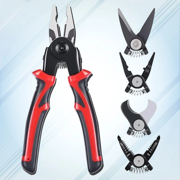 5-in-1 Wire Stripper Pliers Set with Soft Grip & Alloy Steel