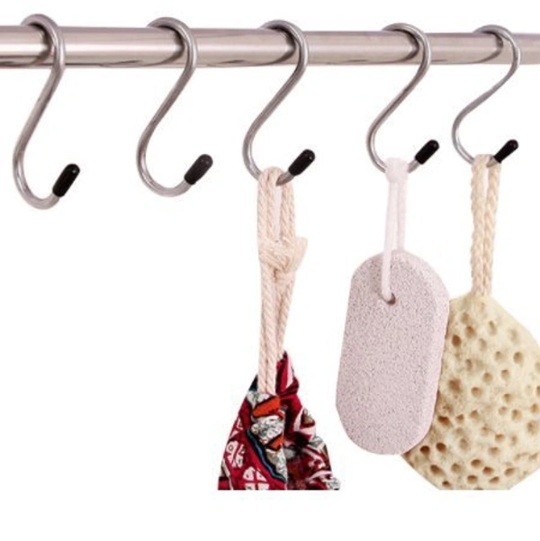 5-Pack Heavy Duty S-Shaped Stainless Steel Hanging Hooks