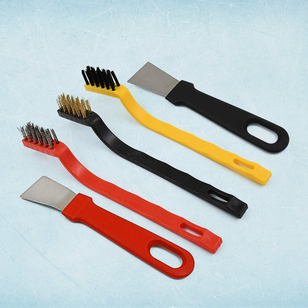 5-Piece Wire Brush & Scraper Set for Rust & Paint Cleaning