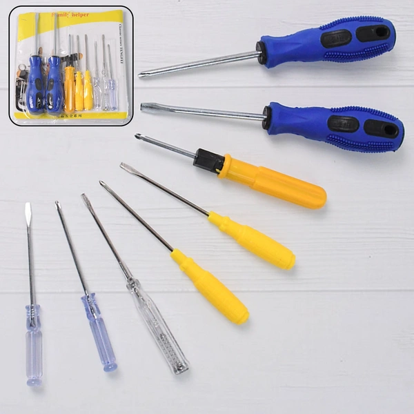 8-in-1 Multi Screwdriver Hand Tool Kit – Compact & Durable Set