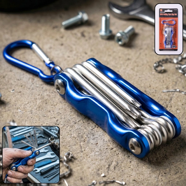 8-in-1 Portable Foldable Cycling Bike Repair Multi Tool Kit