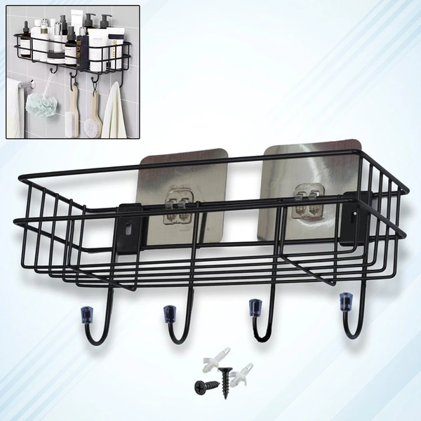 9009 3-in-1 Lightweight Iron Shower Shelf Rack