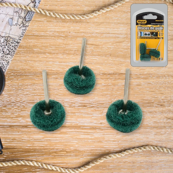 Abrasive Buffing Polishing Wheel Set 3 mm Shank (3 Pcs)
