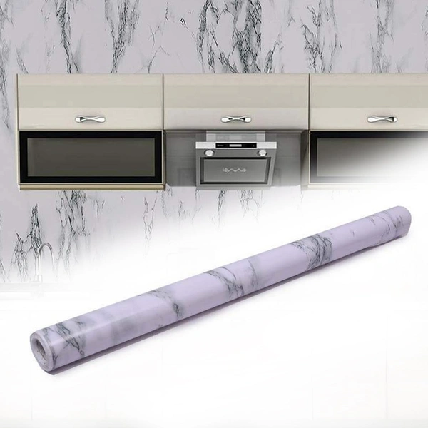 Adhesive Marble Kitchen Wallpaper 2m x 60cm – Peel & Stick