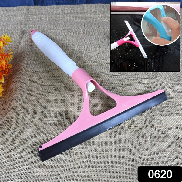 All-in-One Cleaning Brush with Spray Bottle & Squeegee for Windows & Car