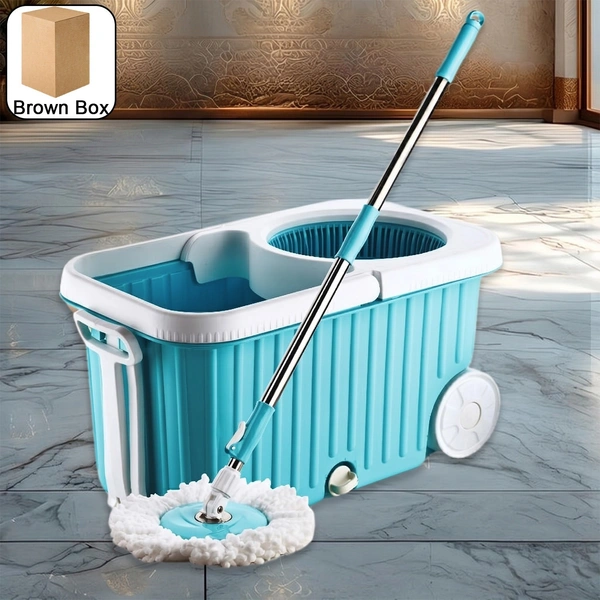 Apex Magic 360° Spin Mop with Stainless Steel Spinner & Bucket