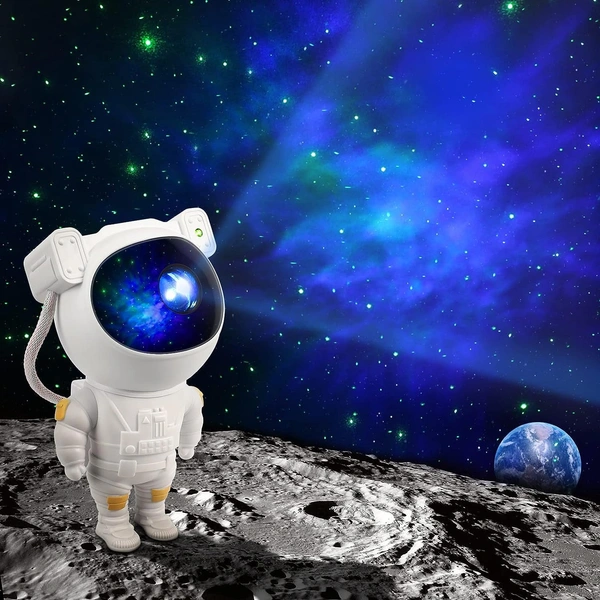 Astronaut Galaxy Star Projector Night Lamp for Kids & Adults