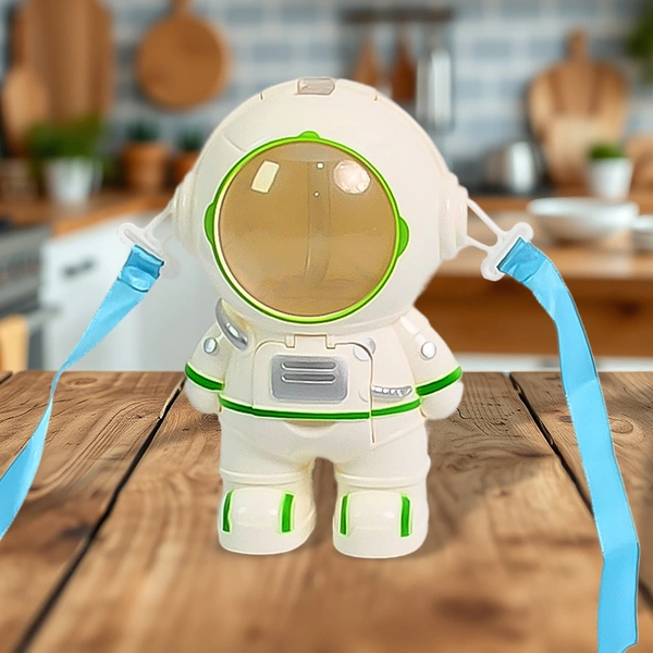 Astronaut Shape Mini Water Dispenser Cup with Straw & Strap