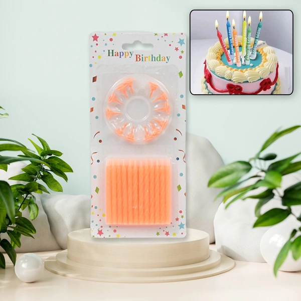 Birthday Party Candles Diwali Pack of 24 Multicolor