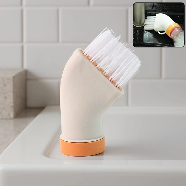 Bottle-Attachable Multipurpose Cleaning Brush for Kitchen & Bath