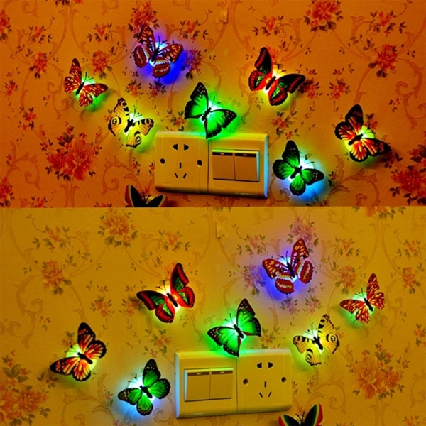 Butterfly 3D Illusion LED Night Lamp – Kids & Home Decor Light