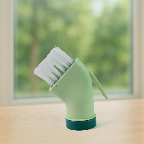Connectable Cleaning Brush with Built-In Scraper for Narrow Spaces
