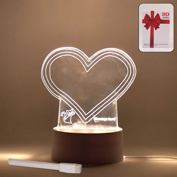 Creative Visualization Lamp 3D Acrylic Decorative Lamp With Pen