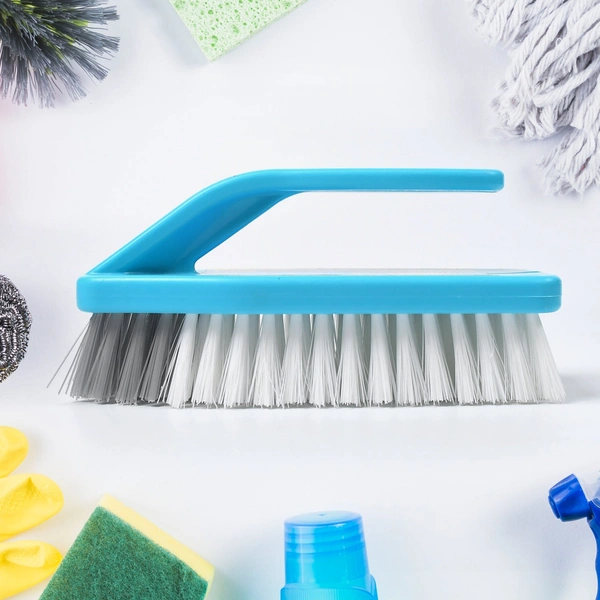 Durable Multipurpose Cleaning Brush with Handle for Clothes & Floors