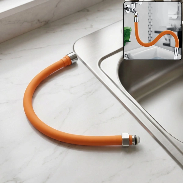 Flexible Silicone Water Tap Extender Pipe 44 Cm 1 Pc
