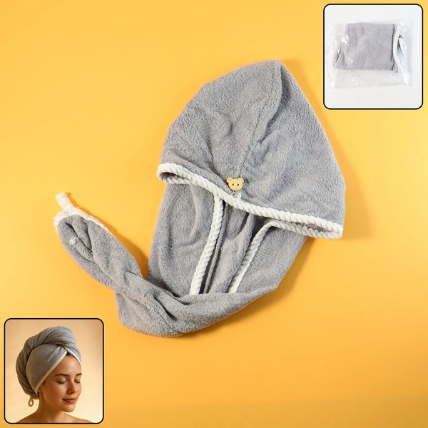 Hair Drying Magic Hair Cap Towel Wrap for Women (1 Pc / Mix Design)