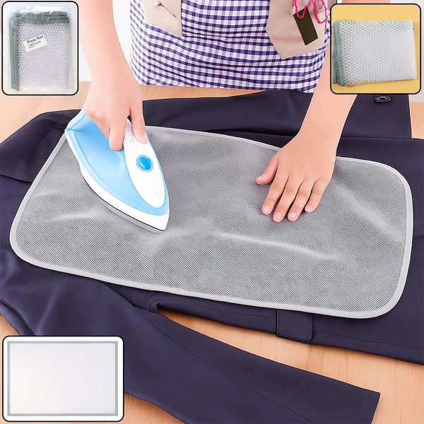Heat-Resistant Ironing Mesh Press Cloth - 65x40cm Protective Net