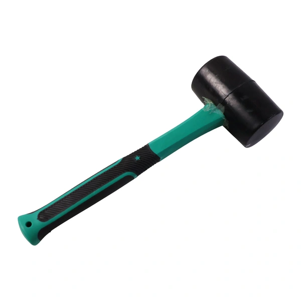 Heavy Duty Sledge Hammer Rubber Mallet with Non-Slip Fiberglass Handle