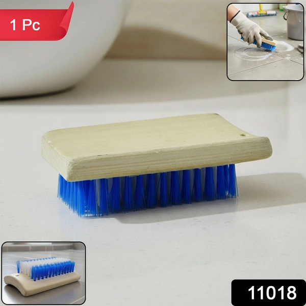 Heavy Duty Wooden Handle Hard Bristle Cleaning Brush - Multi-Purpose