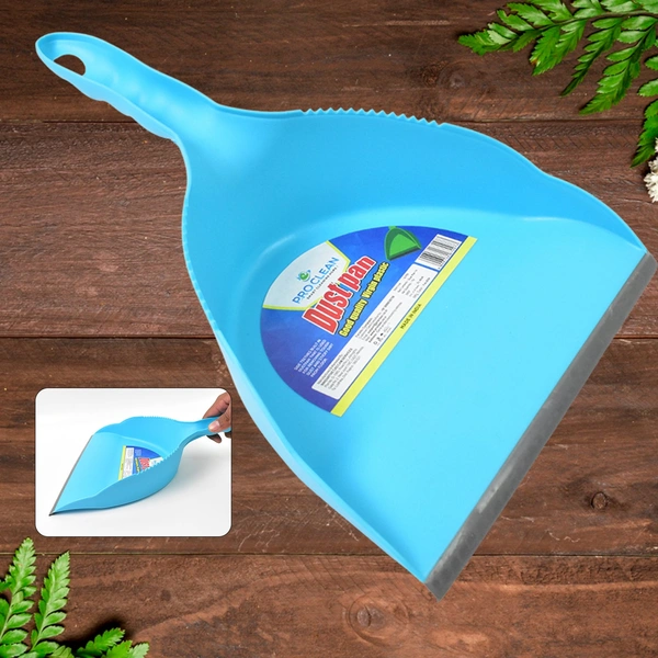 Heavy Plastic Dustpan with Handle for Easy Dust Collection