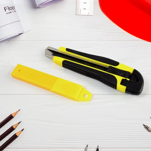 Heavy-Duty Cutter Knife Set with Snap-Off Blades & Safety Lock