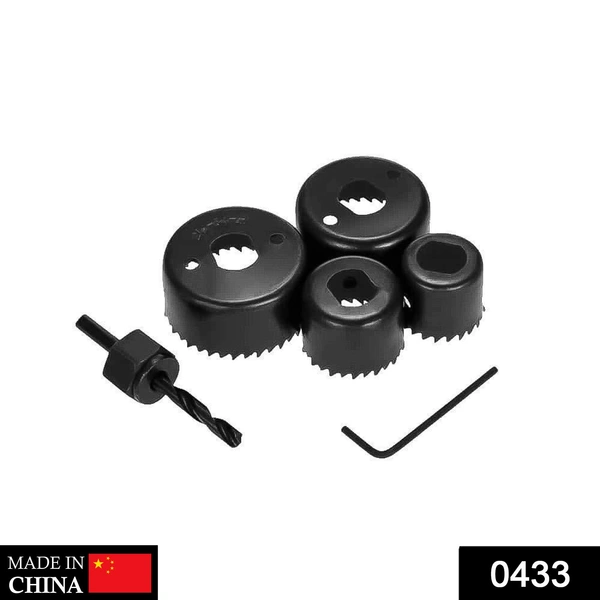 Hole Saw Set Drill Bit 32mm-54mm 6-Piece High Carbon Steel