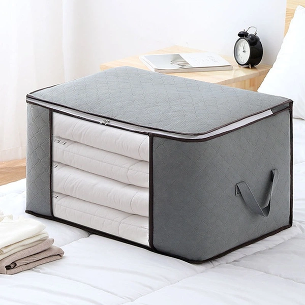 Horizontal Quilt Bag – Large Capacity Storage Organizer for Blankets, Clothes & Bedding (Pack of 1)