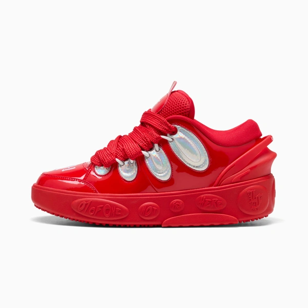 LaFrancé Red Iridescent Sneakers