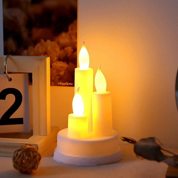 LED Taper Candles, Diwali (1 Pc)