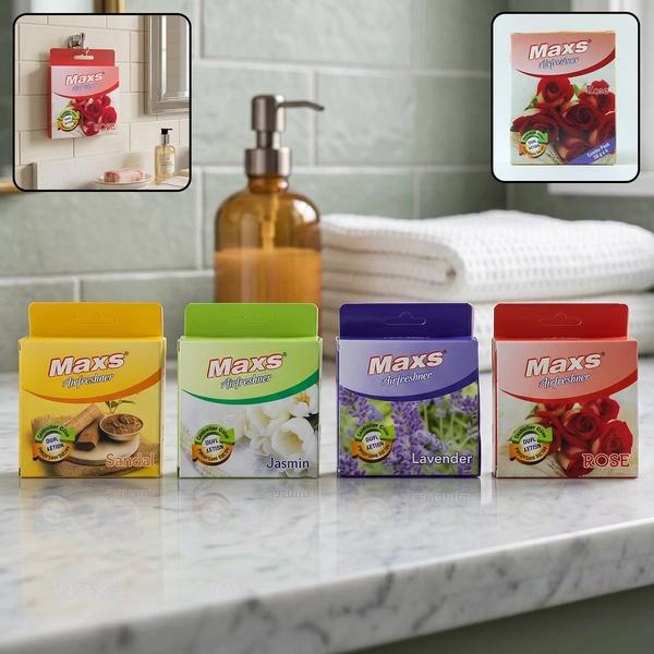 Maxs Air Freshener Fragrance Blocks Pack of 4 - 50g Each