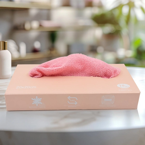 Microfiber Cleaning Cloth Set with Box - 10 Pcs Multi-Use