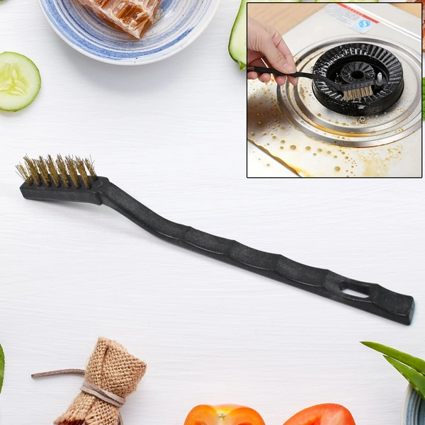 Mini Brass Wire Brush for Cleaning & Rust Removal (1 Pc)