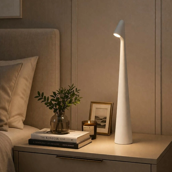 Modern LED Desk Lamp – Touch Control & USB Rechargeable