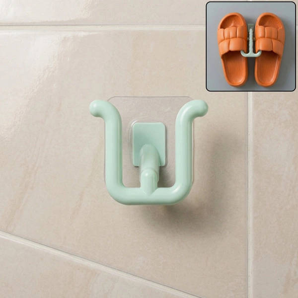 Multipurpose Self-Adhesive Wall Mounted Slipper Holder Rack (1 Pc)