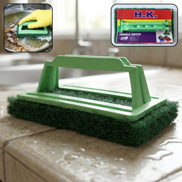 Multipurpose Tile Cleaning Scrubber Brush with Handle