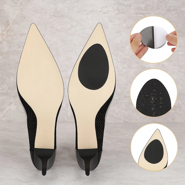 Non-Slip Rubber Sole Protector Pads for Ladies' High Heels