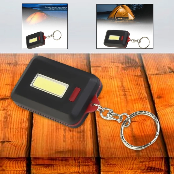 Norvo LED Keychain Light with Hook & Loop Sticker - 3 Modes