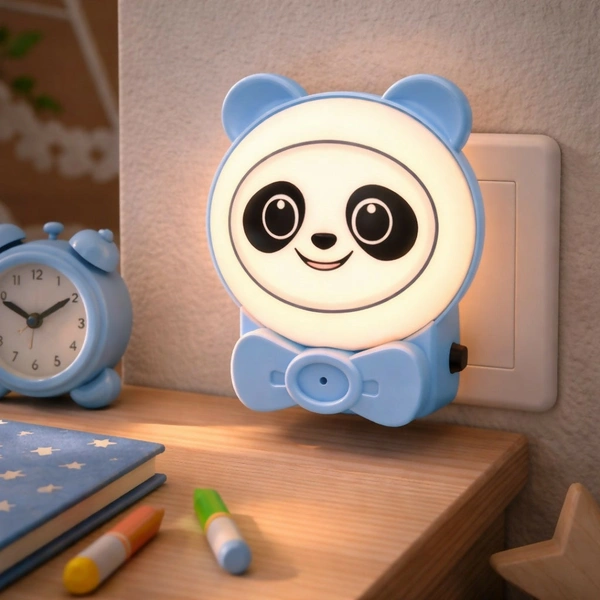 Panda Plug-In Night Light for Kids Bedroom - Soft Glow Lamp