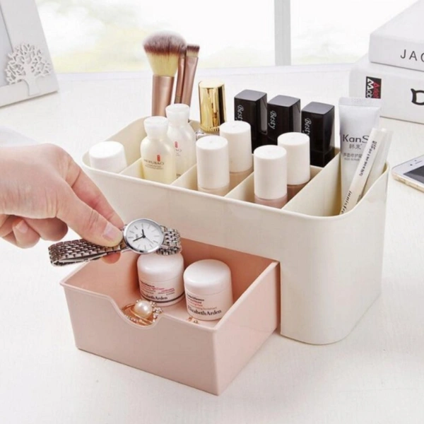 Plastic Desktop Multipurpose Organizer – Office & Home Desk Storage for Stationery, Accessories & Small Items (Pack of 1)